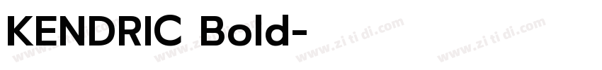 KENDRIC Bold字体转换